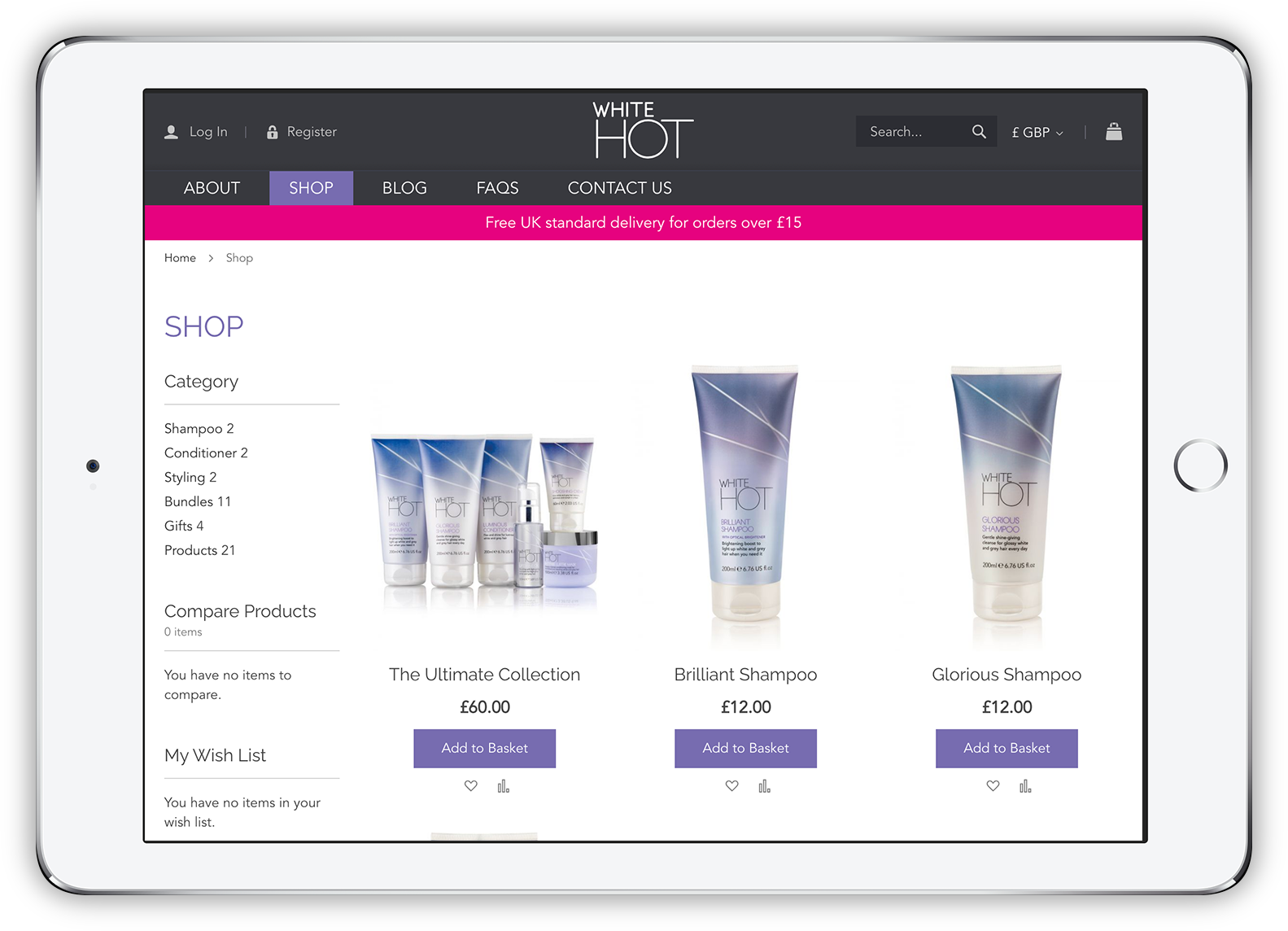 whh-shop White Hot Hair product page